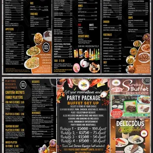 November 2023 menu. We went for the Sunday Breakfast Buffet but it was not available.