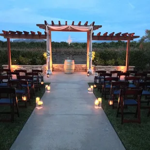 Outdoor ceremony at Weins Winery in Temecula.