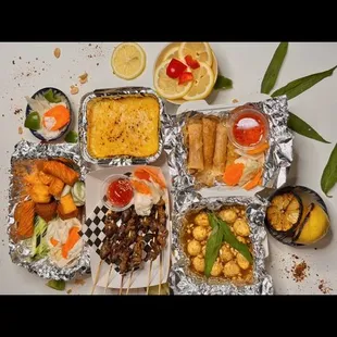 sushi and sashimi, food, sashimi, sushi