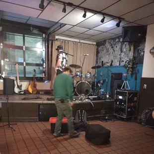 stage area