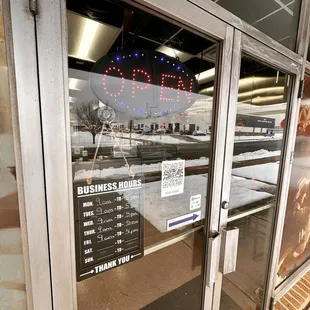 a business hours window