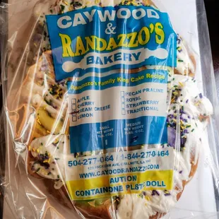 Cream Cheese filled King Cake