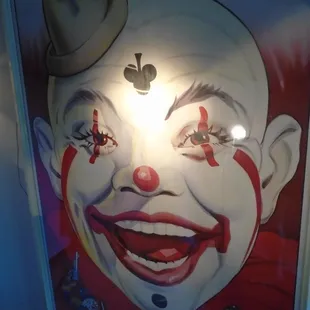 Antique circus poster, close-up.