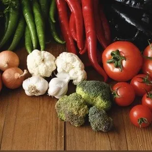 Contamos con extensa variedad de verduras frescas