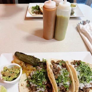 tacos de carne asada