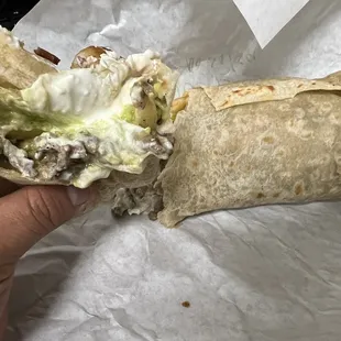 California burrito- add guac, add sour cream