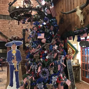 a decorated christmas tree