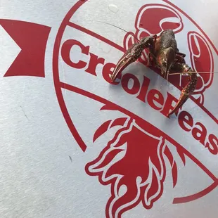 a craycer on a sign