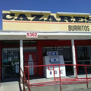 the front of the store