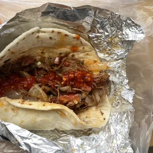 shredded beef