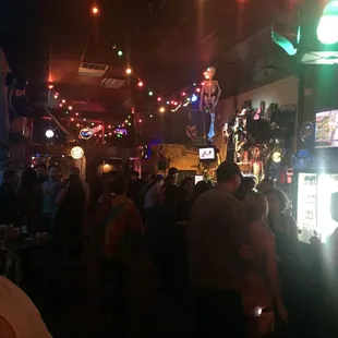 a crowd of people at a bar