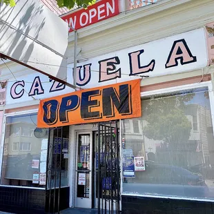 open sign