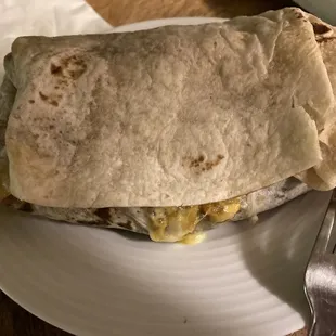 Chicken burrito
