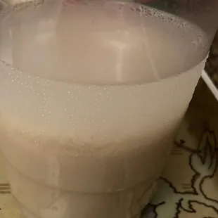 Curdled Horchata from our to go order
