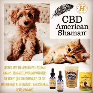 We have a variety of treats, oil tincture, and canine water soluble!