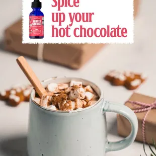Spice up your Hot Coco with CBD and feel the calm warmth together perfectly balanced.