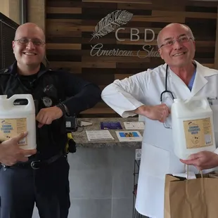 Donating Shaman Cleansing Wash to Local Cops!