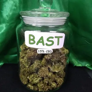 Our strain of flower Bast 15.8%cbd