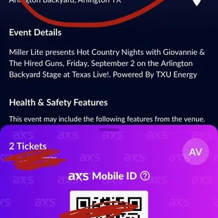 a qr code on a mobile phone