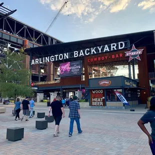 people walking around