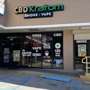 CBD wellness front store front view