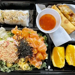 Salmon Poke Bento Box