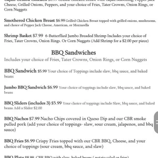 New menu as of Mar '21 (no longer open for breakfast)