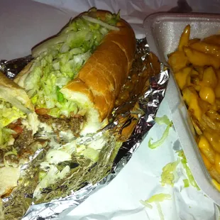California steak &amp; cheese fries