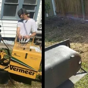 Increase your property value by removing unsightly stumps. This stump grinding job was done at a property that was being remodeled.