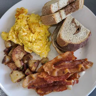 CC's Special with bacon and marble rye