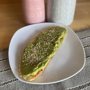avocado toast with sesame seeds