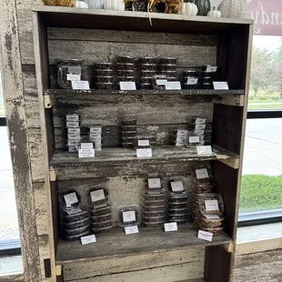 Assorted chocolates. We especially liked the chocolate covered pretzels