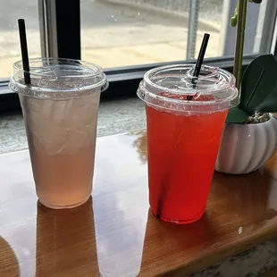 Their summer specials: A lemonade with lavender And a tropical lemonade with strawberry, watermelon and coconut! Amazing!!!!!!