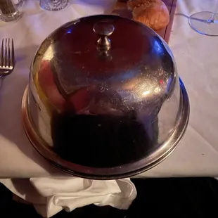 What is under this cloche may be too amazing for a photograph....