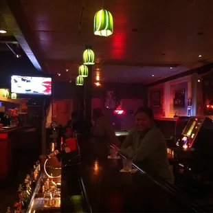 a man sitting at a bar