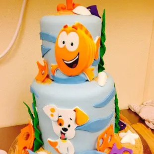 a cake for a child's first birthday