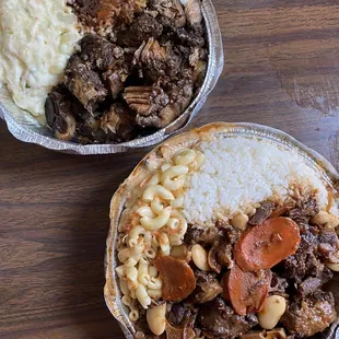 Jerk Pork and oxtail