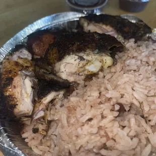Medium Jerk Chicken and Peas &amp; Rice