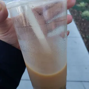 The mango milk tea is a no go for me. Won&apos;t order again