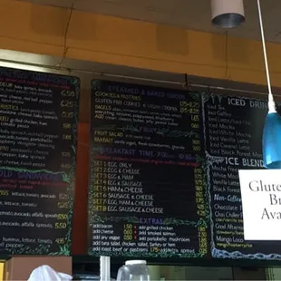 Partial menu as of 11/24/2014 for City Cafe at CCSF