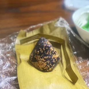 a chocolate covered dessert