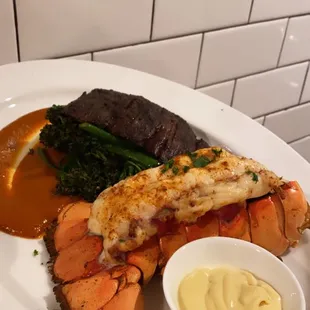 Skirt Steak with Lobster Tail