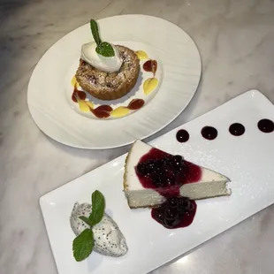 New York Cheesecake &amp; Strawberry Tart