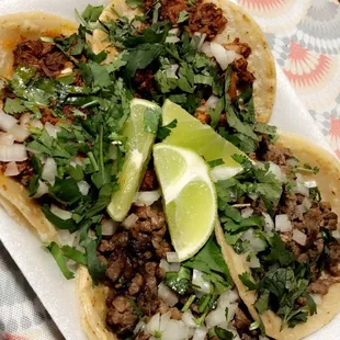 Al Pastor and Carne Asada Tacos