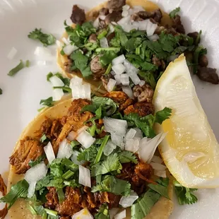 Asada &amp; pastor tacos