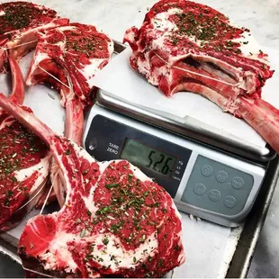 52. oz Tomahawk steaks