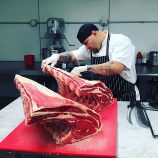 getting ready for the 55oz Tomahawk!