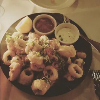 Fried Calamari and Chili Peppers