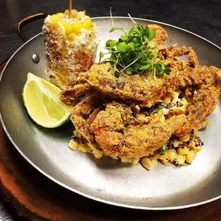 Soft shell crab tempura steamed buns