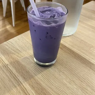 Ube latte